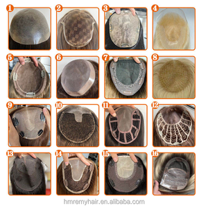 Topper de cheveux humains vierges invisibles russes européens 100% 3*5 Mono Base #<span class=keywords><strong>2</strong></span> brun foncé couleur Ombre soie 14 ''16'' postiche pour femmes - Product Image 5