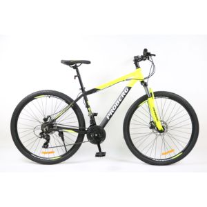 Vélo de montagne OEM taille 21 vitesses, cadre en alliage d'aluminium, frein à disque, pédale ordinaire confortable, couleur jaune, pour femmes et hommes - Product Image 1