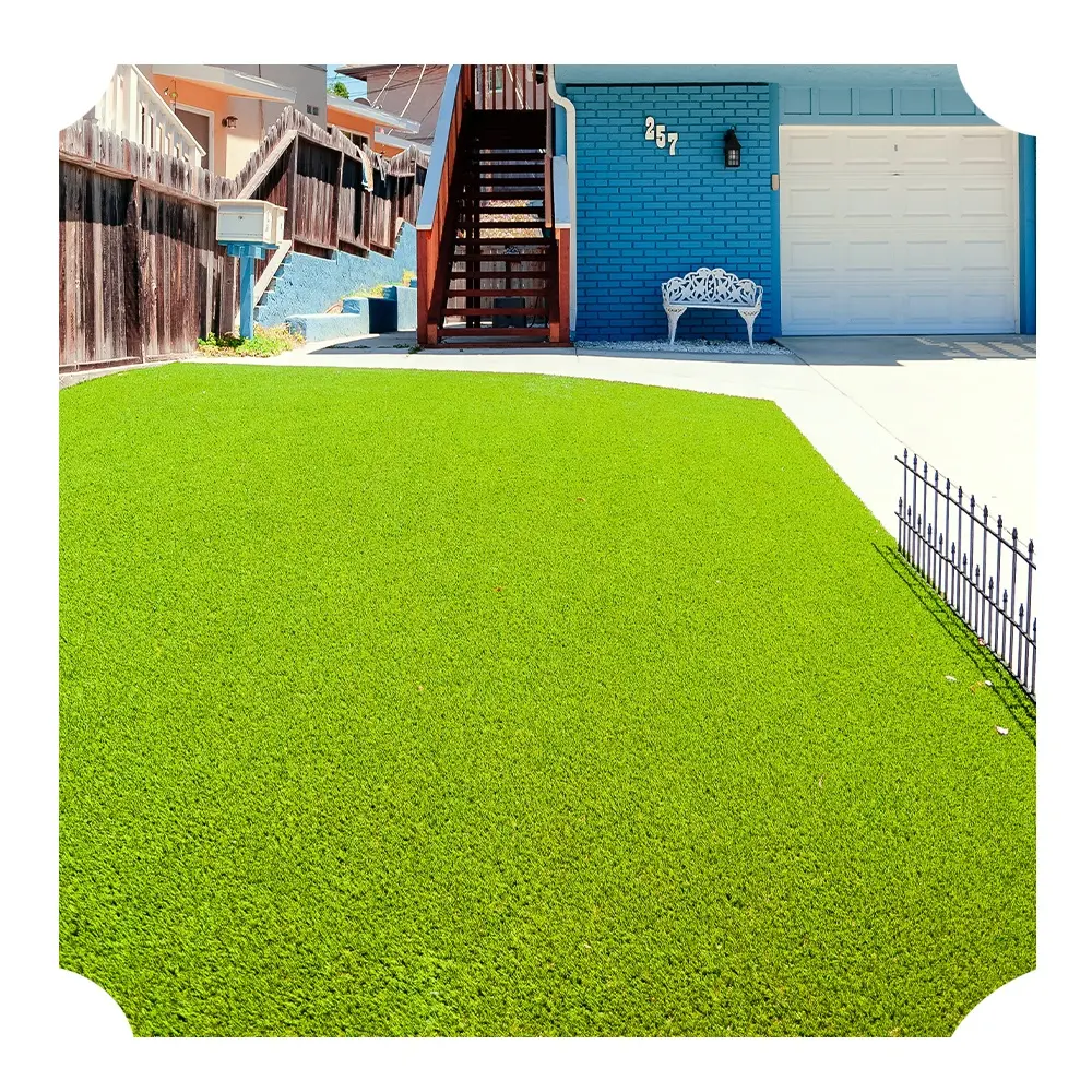 DYG двойная опора 10 мм зеленая огненная синтетическая искусственная газон натуральная трава искусственная трава