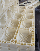 Panneau de coffrage réutilisable en plastique recyclé pour la construction de murs, colonnes et piliers en béton, haute résistance, réglable