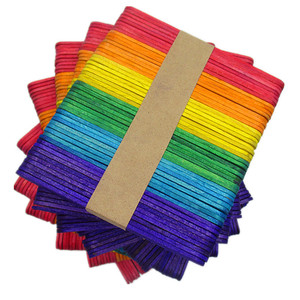 Lot de 100 bâtonnets de sucette en bouleau vert de 4,5 pouces pour loisirs créatifs, rentrée scolaire et bases STEM - Product Image 6