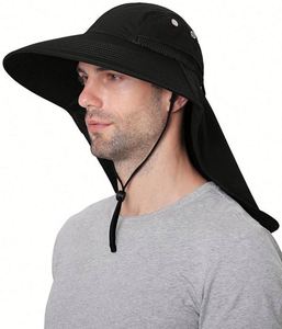 Upf50+ Sun Men <b>Women</b> With Neck Flap Wide Brim Uv Protection Fishing Hat for Hiking Beach Gardening Promotional Gift - Product Image 2
