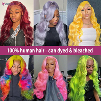Perruques Lace Front Body Wave en Cheveux Humains Vietnamiens Bruts Personnalisées, HD Transparentes, Sans Colle, Mèches 99J, Vente en Gros