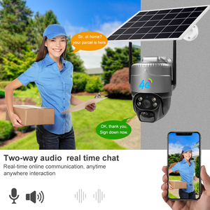 V380pro ngoài trời năng lượng mặt trời an ninh CCTV Hệ thống camera 4G Sim Thẻ IP Mạng tầm nhìn ban đêm được xây dựng trong mic CMOS thẻ nhớ đám mây - Product Image 2