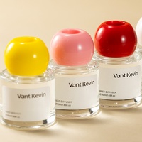Diffuseur de parfum miniature Ns Style en verre transparent avec bouchon à bille coloré, vente en gros, parfum personnalisé pour la maison et les placards
