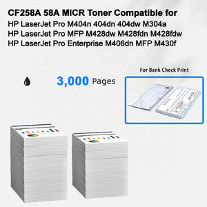 Cartucho de Tóner MICR Compatible <span class=keywords><strong>HP</strong></span> CF258A 58A CF258X 58X para <span class=keywords><strong>HP</strong></span> LaserJet Pro M404n 404dn 404dw M428dw para Impresión de Cheques Bancarios - Product Image 2