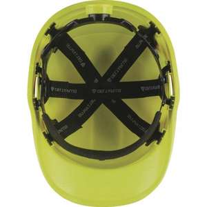 DELTA PLUS-Casco DE SEGURIDAD amarillo Abs con forma de ''gorra de béisbol'', accesorio de barbilla y ajuste de rotor, CASCOS, de color amarillo, de color amarillo Abs, de la marca DELTA PLUS - Product Image 2