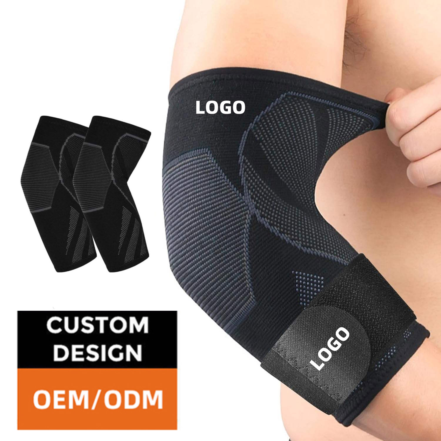 Elbow Brace Support, 1 Pair Compression Sleeves With Anti - View #12