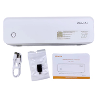 Imprimante thermique mobile A4 portable Voyages d'affaires Résolution 300 dpi Mini sans fil 216 mm Sans encre 208 mm Papier d'étiquette utilisé