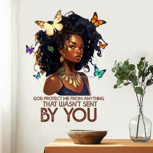 Eslogan dorado negro belleza mariposa pegatinas <span class=keywords><strong>de</strong></span> pared sala <span class=keywords><strong>de</strong></span> estar dormitorio estudio decoración PVC papel tapiz autoadhesivo pegatinas <span class=keywords><strong>de</strong></span> pared - Product Image 5