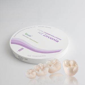 Vsmile HappyZir HT <span class=keywords><strong>Zir</strong></span> D71 Blocco Dentale in Zirconia Bianca Modellabile a Forma di D da 71mm, Alta Resistenza, Certificato CE, 37% di Elettricità - Product Image 3