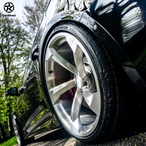 Jantes en alliage forgé DW, concaves profondes, 18, 19, 20, 21, 22 pouces, 5x120, finition argent poli, pour Audi RS Q5 Q7 Q8 SQ8 A4 A5 A6 A7 BMW M3 M4 - Product Image 2