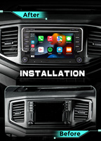 Autoradio Erisin ES635V 7 pouces Linux avec DAB+, DSP, égaliseur 16 bandes, CarPlay sans fil, Android Auto, démarrage rapide pour VW Golf Jetta Polo