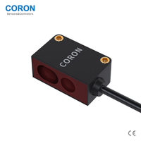Interrupteur photoélectrique CORON GZ5-DTL4M TOF, capteur optique BGS, laser rouge LED, réflexion diffuse, 4m, sortie NPN, IP65, 12-24VDC, 1ms