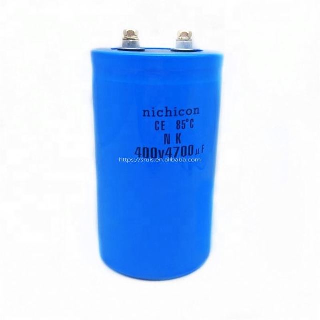 High Quality Big Capacitor Screw Terminal Aluminium Electrolytic Capacitor 400V 4700UF Blue
