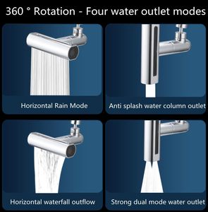Robinet de cuisine moderne à économie d'eau avec capteur, rallonge de bec rotatif en laiton et cartouche céramique - Product Image 4