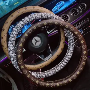 Four Seasons Leather Universal luxury car steering wheel cover designer steering wheel cover