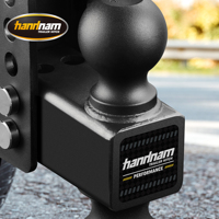 Support de remorquage double à réglage de hauteur en acier au carbone haute résistance, 6 pouces de hauteur, 12500 LBS, pour attelage de 2 pouces pour camping-cars, caravanes et pick-up