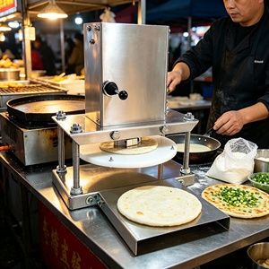 Presse à pâte commerciale pour pizza, tortilla, roti, crêpes, 22 pouces, 220V - Product Image 1