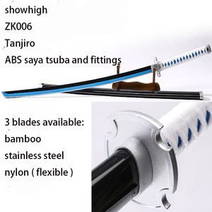 Épée en bois de bambou pour cosplay Kanroji <span class=keywords><strong>Mitsuri</strong></span>, jouet d'anime <span class=keywords><strong>Katana</strong></span> ZK005 - Product Image 2