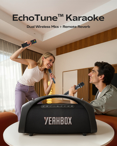 Altavoz Bluetooth YEAHBOX Sonic Boom Max K, 200W RMS / 300W Pico, TriFonic Pro True HiFi de 3 Vías, PulseBass - Product Image 6