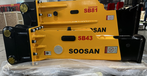 Martillo hidráulico Soosan SB81 para excavadora de 20 toneladas PC200, rompedor de rocas - Product Image 2