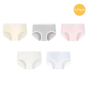Slip Mestruali Assorbenti in Cotone per Ragazze, Impermeabili, Riutilizzabili, 4 Strati, Lavabili, Vendita all'Ingrosso e Dropshipping - Product Image 1