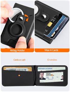 MagSafe <b>Wallet</b> with for Holder Card Holder with Magnetic Stand iPhone 17 <b>RFID</b> <b>Blocking</b> PU Vegan - Product Image 2