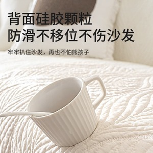 สกชิอันหยูเบาะรองนั่งโซฟาผ้าฝ้ายแบบควิลท์สีทึบขนาด 25x30 ซม. ผ้าฝ้ายแท้ ซักมือได้ ใช้ได้ทุกฤดูกาล - Product Image 5