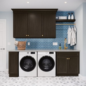 BAINENG organizzazione di stoccaggio di vestiti per lavanderia personalizzati in acciaio inossidabile progetta armadietti e vanità del bagno della lavanderia - Product Image 3