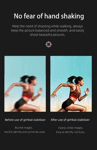 Mini <span class=keywords><strong>Gimbal</strong></span> Profesional de 3 Ejes, Estabilizador de Mano para Móviles, Compatible con Aplicaciones, Ajuste Automático, Apto para Teléfonos Inteligentes - Product Image 3