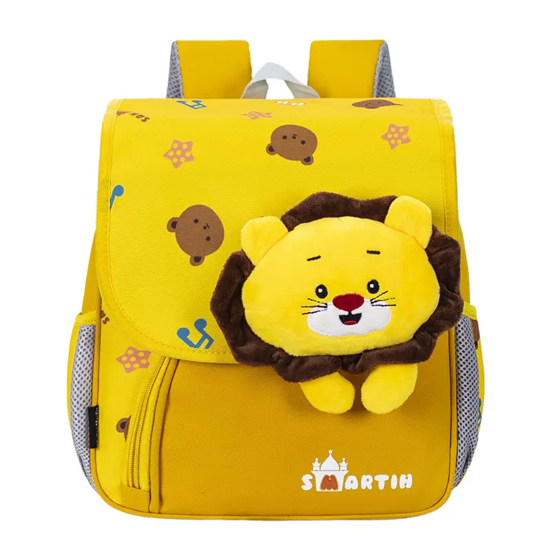 3D Cute Cartoon Animal Plush Bag Boys And Girls Korean School Bags Fashion Children's Backpack Kindergarten Kids Baby Backpack