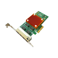 Kartu Adaptor Jaringan Quad-port RJ45 1G Chip I350AM4 Kartu PCI Express Kartu Jaringan Ethernet PC Server