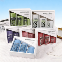 Bougie parfumée pour la décoration de la maison, Noël, Halloween, Pâques, écologique, classique, simple, colorée, cylindrique, 3 pièces, cire mélangée, sans fumée