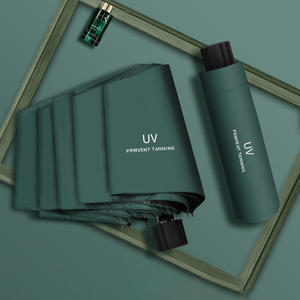 Sombrilla Plegable Promocional Personalizada, Protección <span class=keywords><strong>Solar</strong></span> y Contra la Lluvia, Semiautomática, de Viaje, para Auto, con Protección UV, Mango de Plástico con Logotipo - Product Image 4