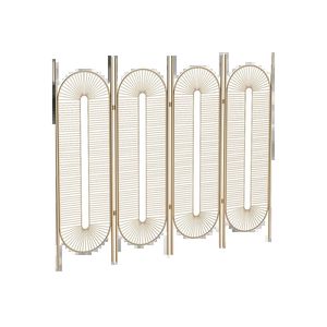 División <span class=keywords><strong>de</strong></span> Espacios <span class=keywords><strong>para</strong></span> <span class=keywords><strong>Sala</strong></span> <span class=keywords><strong>de</strong></span> Estar, Biombo Plegable y Móvil <span class=keywords><strong>de</strong></span> Metal, Decoración <span class=keywords><strong>de</strong></span> Media Pared, Estilo Lujoso y Sofisticado - Product Image 6