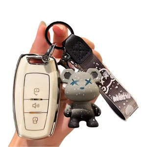 Échantillon gratuit TPU 4 boutons Accessoires automobiles de luxe Porte-clés Housse de protection pour clé de voiture Compatible avec <span class=keywords><strong>Santa</strong></span> <span class=keywords><strong>Fe</strong></span> Tucson <span class=keywords><strong>2022</strong></span> NEXO - Product Image 1