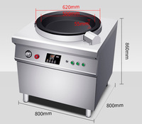 Poêle à crêpes en acier inoxydable (qualité 304) Semikron, contrôle uniforme de la température, nettoyage facile, 5000-10000W