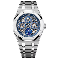 SPARKTIME mode montre en acier inoxydable Durable étanche mécanique automatique montre pour hommes luxe multifonctionnel montre pour hommes