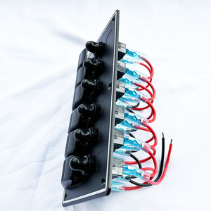 Top-Quality 6 Gang pannello interruttore marino 12V 24V impermeabile con indicatore LED & protezione di sovraccarico per imbarcazioni Marine UTV Truck - Product Image 4
