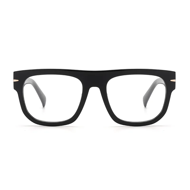 女性と男性のための新しい厚いデザインのアセテート眼鏡イタリアデザイナー光学眼鏡ファンシー形状カスタムブランド特大眼鏡