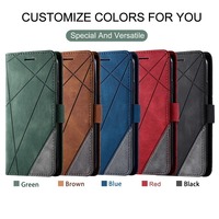 Étuis de téléphone en cuir PU avec fentes pour cartes, design portefeuille pour MOTO G75 Edge 40 Neo Samsung Huawei, coque de protection antichoc