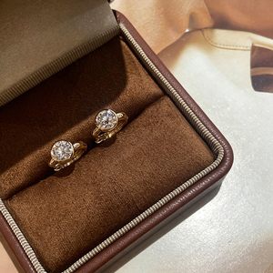 Aazuo เครื่องประดับเพชรแท้18K 1.0CT VS1 2.0ct ได้เป็นของขวัญสำหรับผู้หญิงที่ใส่ได้ทุกวัน Au750 - Product Image 4