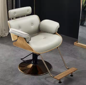 เก้าอี้ไม้ปรับความสูงได้สำหรับร้านทำผมเก้าอี้สำหรับร้านทำผมทำจากไม้ทันสมัยเฟอร์นิเจอร์ร้านเสริมสวย - Product Image 2