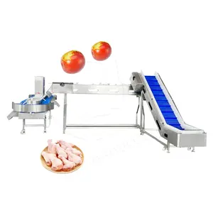 Máquina automática de clasificación de tamaño de fecha de patata dulce de gamba de pescado fresco de acero inoxidable OCEAN por peso para mangostán