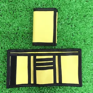 Dompet anak-anak lipat tiga Mini kualitas tinggi kustom dompet koin nilon Oxford polyester Walle dengan saku uang tunai kartu