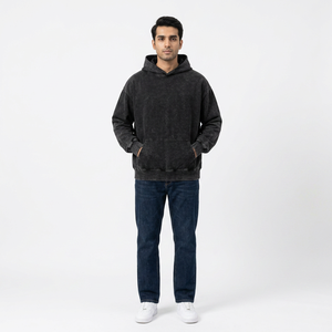 Sweats à capuche spécialement conçus pour hommes Heavy Industry Hoody Water Wash Retro Sweaters Oversize Cotton Hooded Men's Acid hoodies - Product Image 1