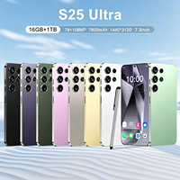 Smartphone S25 Ultra OEM 16 Go + 1 To, écran HD 7,3 pouces de haute qualité, appareil photo 108 MP, processeur Deca Core, version globale 5G, Android 14, 144 Hz