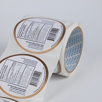 Étiquette autocollante personnalisée pour flacon cosmétique - Autocollant adhésif imperméable et résistant à l'huile pour l'emballage des flacons en verre
