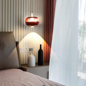 โคมไฟเพดานสไตล์โมเดิร์นมินิมอลสุดหรูสำหรับห้องนอนใหญ่ โคมไฟ LED ป้องกันสายตาแบบเต็มสเปกตรัม โคมไฟหัวเตียงแบบแชนเดอเลียร์ - Product Image 4